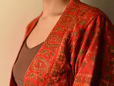 Love in Fall ~ Handloom Woolen Jamavar Crop Jacket