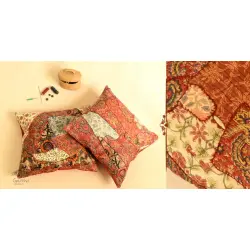 Embroidered / Applique Cushion Cover ( Set of Two) - F