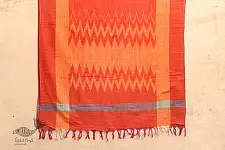 अर्क ✽ Handloom Cotton Linen Ikat Dupatta ✽ J