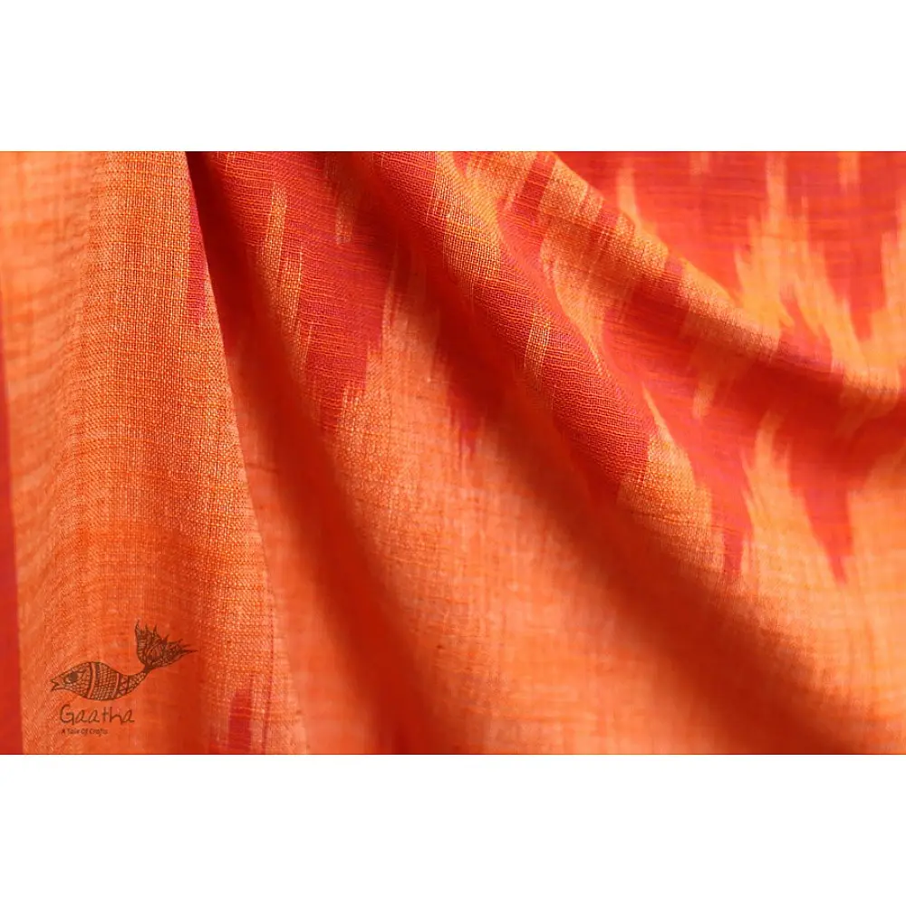 अर्क ✽ Handloom Cotton Linen Ikat Dupatta ✽ J