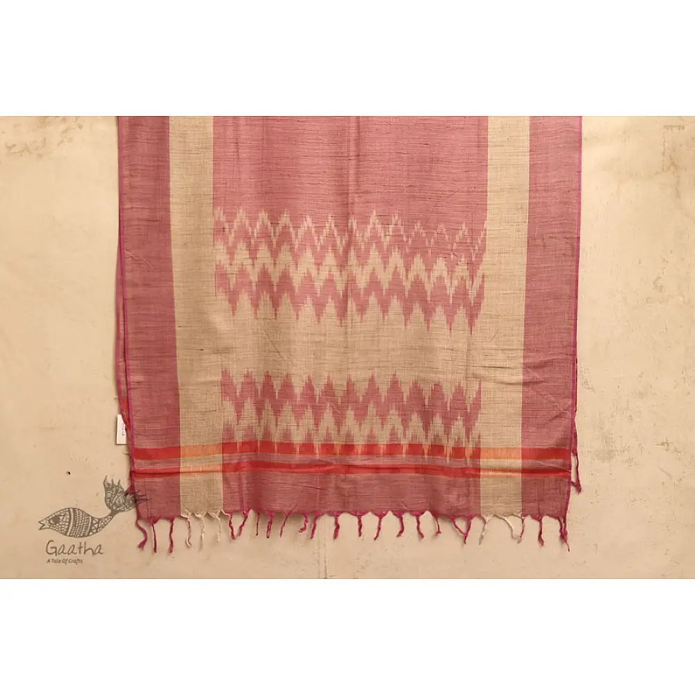 अर्क ✽ Handloom Cotton Linen Ikat Dupatta ✽ H
