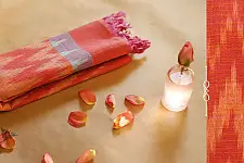 अर्क ✽ Handloom Cotton Linen Ikat Dupatta ✽ J