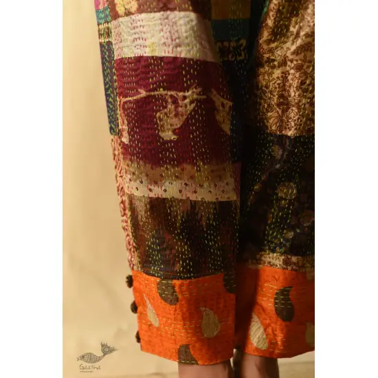 kantha silk pant