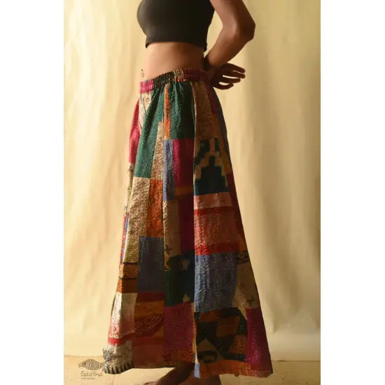 Vintage Silk Kantha Kali Palazzo