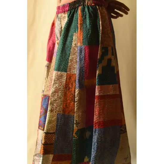 Vintage Silk Kantha Kali Palazzo