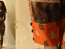 Vintage Silk Kantha Pant