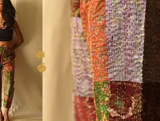 Vintage Silk Kantha Pant / Trouser