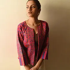 Love in Fall ~ Handwoven Woolen Jacket