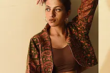 Love in Fall ~ Handwoven - Wool Crop Jacket