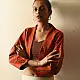 shop Handloom Woolen Jamavar crop Jacket