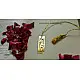 shop gold plated bookmark - Peacock Feather