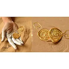 Ottone ✡ Earring ✡ Fossil Dangler - 1 ✡ 8