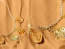 Ottone ✡ Necklace ✡ Fossil Charm - 2 ✡ 45