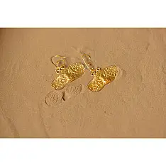 Ottone ✡ Earring ✡ Fossil Dangler - 5 ✡ 12