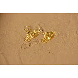 Ottone ✡ Earring ✡ Fossil Dangler - 5 ✡ 12