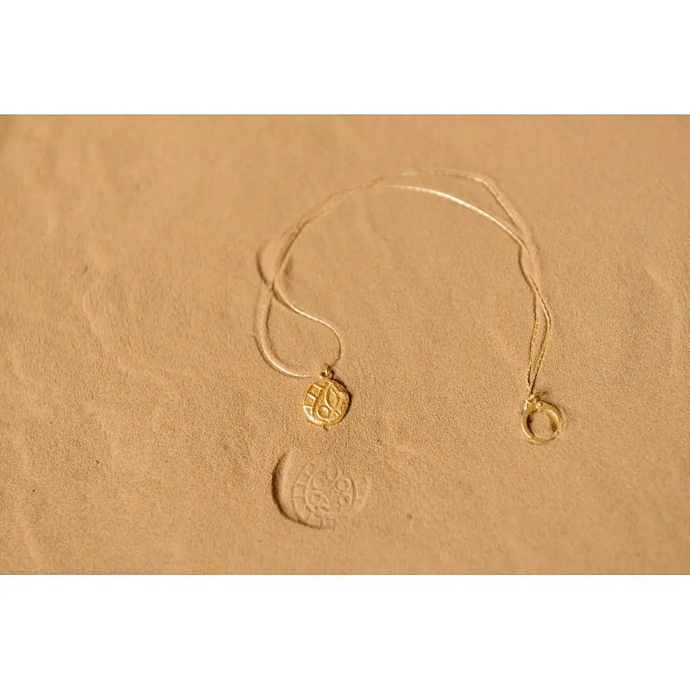 Ottone ✡ Necklace ✡ Fossil Pendent S - 6 ✡ 35