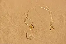 Ottone ✡ Necklace ✡ Fossil Pendent S - 6 ✡ 35