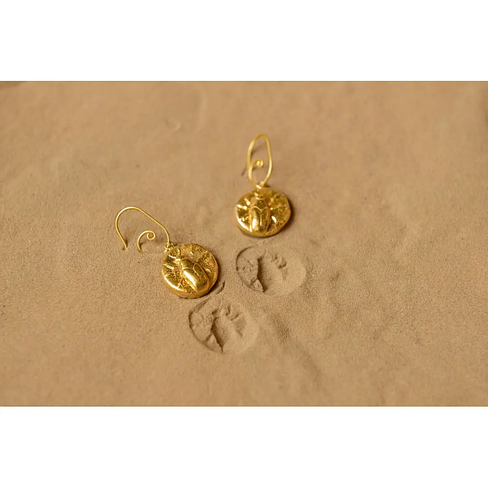 Ottone ✡ Earring ✡ Fossil Dangler - 3 ✡ 10
