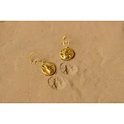 Ottone ✡ Earring ✡ Fossil Dangler - 3 ✡ 10
