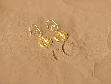 Ottone ✡ Earring ✡ Fossil Dangler - 2 ✡ 9