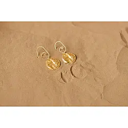 Ottone ✡ Earring ✡ Fossil Dangler - 2 ✡ 9