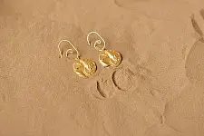 Ottone ✡ Earring ✡ Fossil Dangler - 1 ✡ 8