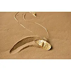 Ottone ✡ Necklace ✡ Fossil Pendent S - 3 ✡ 32