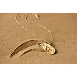 Ottone ✡ Necklace ✡ Fossil Pendent S - 3 ✡ 32