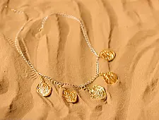 Ottone ✡ Necklace ✡ Fossil Charm - 2 ✡ 45