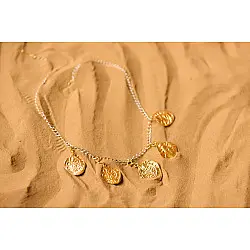 Ottone ✡ Necklace ✡ Fossil Charm - 2 ✡ 45