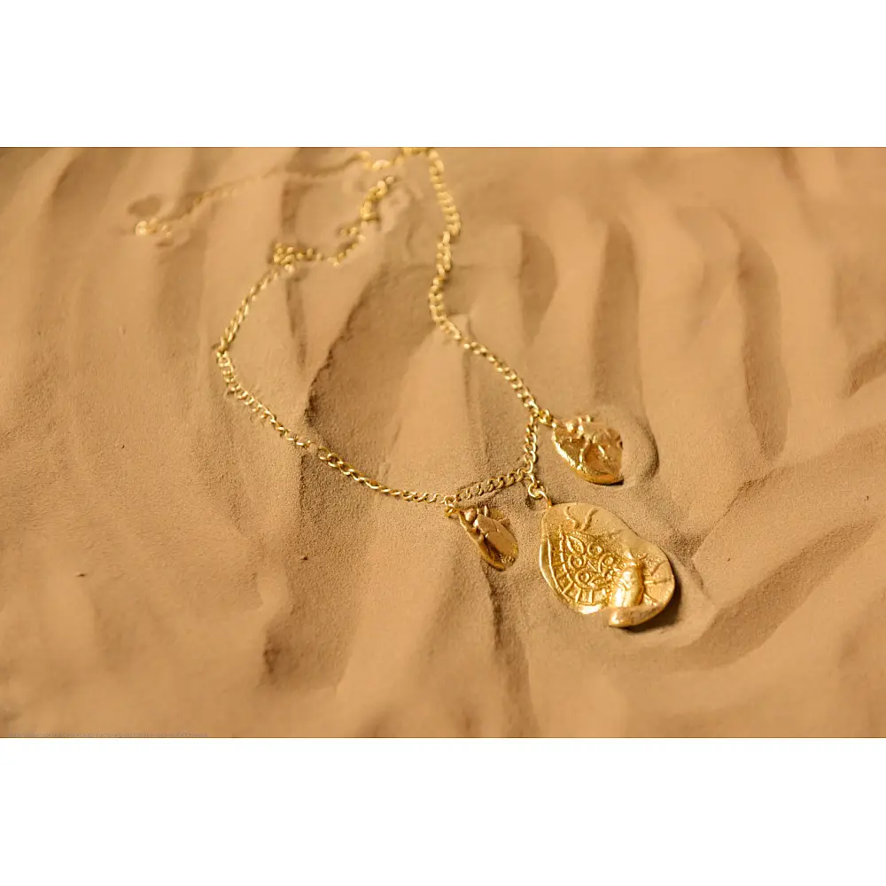Ottone ✡ Necklace ✡ Fossil Charm - 1 ✡ 44