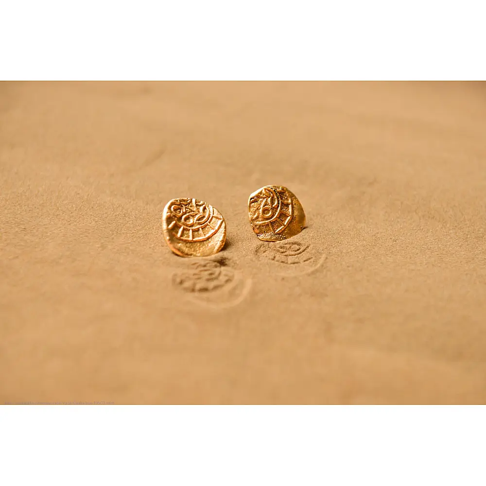 Ottone ✡ Earring ✡ Fossil Stud - 2 ✡ 19