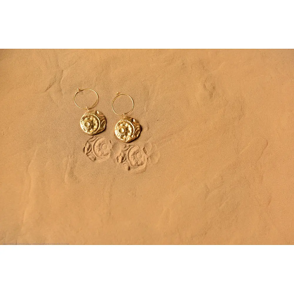 Ottone ✡ Earring ✡ Fossil Hoops - 2 ✡ 15