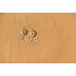 Ottone ✡ Earring ✡ Fossil Hoops - 2 ✡ 15