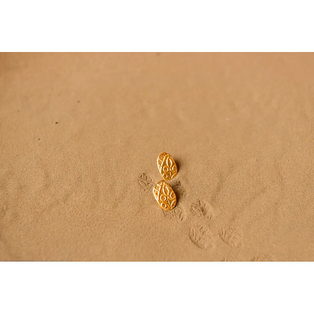 Ottone ✡ Earring ✡ Fossil Stud - 1 ✡ 18