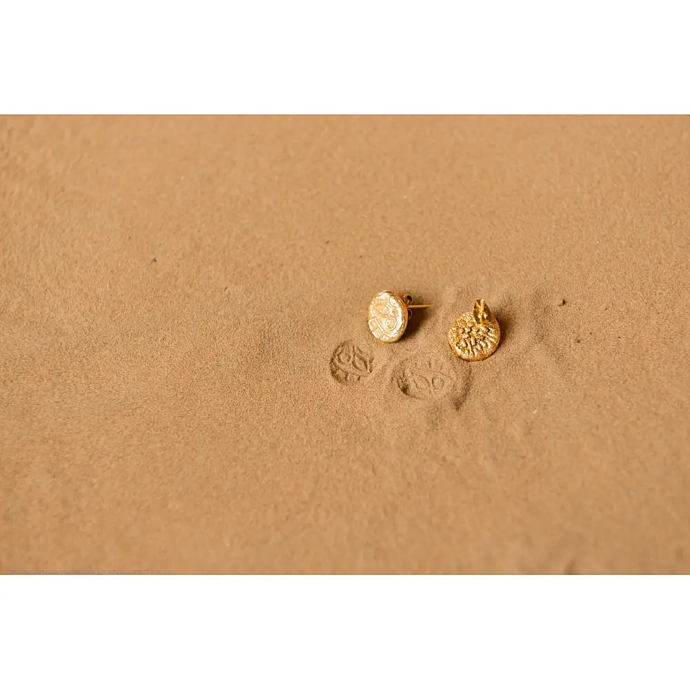 Ottone ✡ Earring ✡ Fossil Stud - 3 ✡ 20