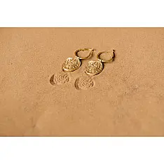 Ottone ✡ Earring ✡ Fossil Hoops - 3 ✡ 16