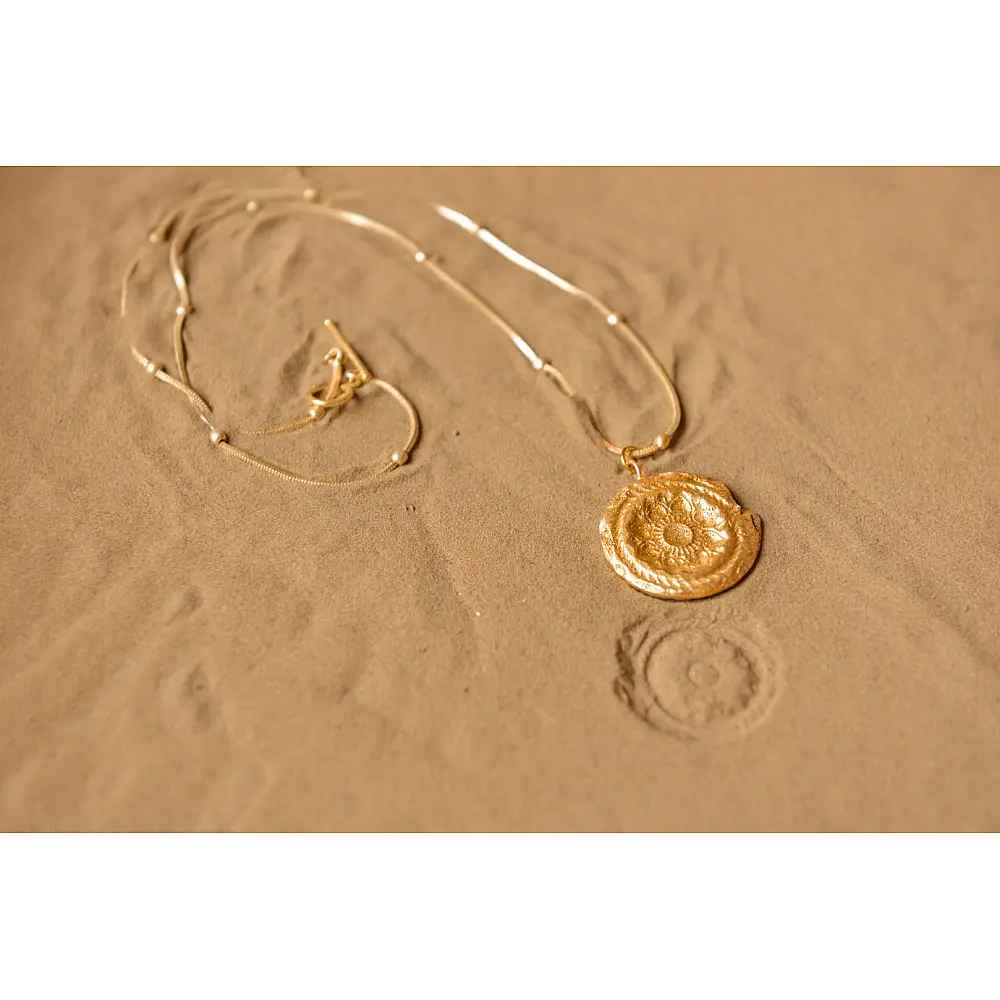 Ottone ✡ Necklace ✡ Fossil Pendent L - 1 ✡ 41