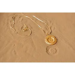 Ottone ✡ Necklace ✡ Fossil Pendent L - 1 ✡ 41 Ottone ✡ Necklace ✡ Fossil Pendent L - 1 ✡ 41