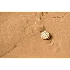 Ottone ✡ Necklace ✡ Fossil Pendent S - 5 ✡ 34