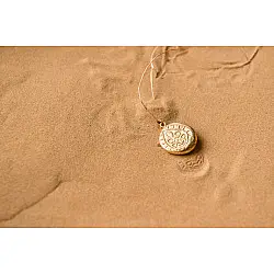 Ottone ✡ Necklace ✡ Fossil Pendent S - 5 ✡ 34
