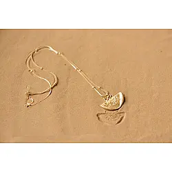 Ottone ✡ Necklace ✡ Fossil  Pendent  M - 3 ✡ 39