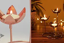 Designer Crafts Products ✫ Lotus Cluster (Two Options - Copper / Brass)