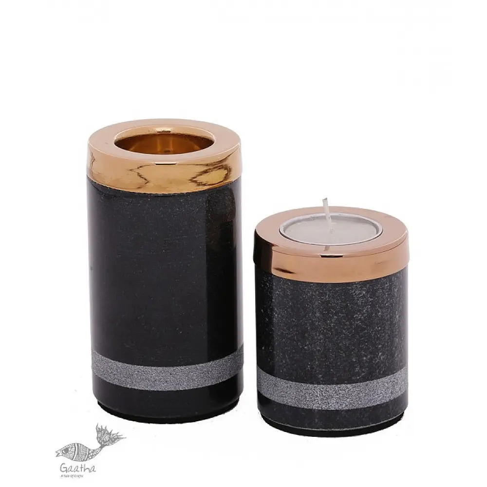 Yin Tealight Towers {set of two} ~ 10