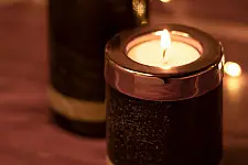 Yin Tealight Towers - Black