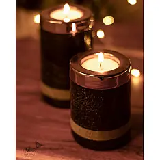 Yin Tealight Towers - Black