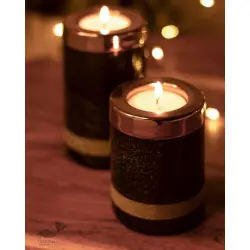 Yin Tealight Towers {set of two} ~ Two Colour Options