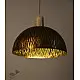 brass and wood Ceiling lamp