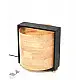 brass and wood table lamp