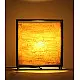 brass and wood table lamp